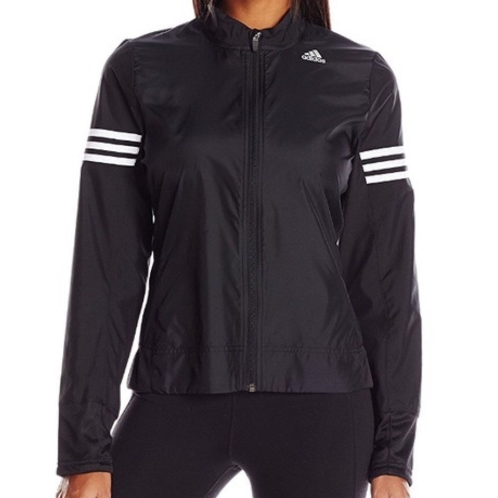 adidas running response black wind jacket
